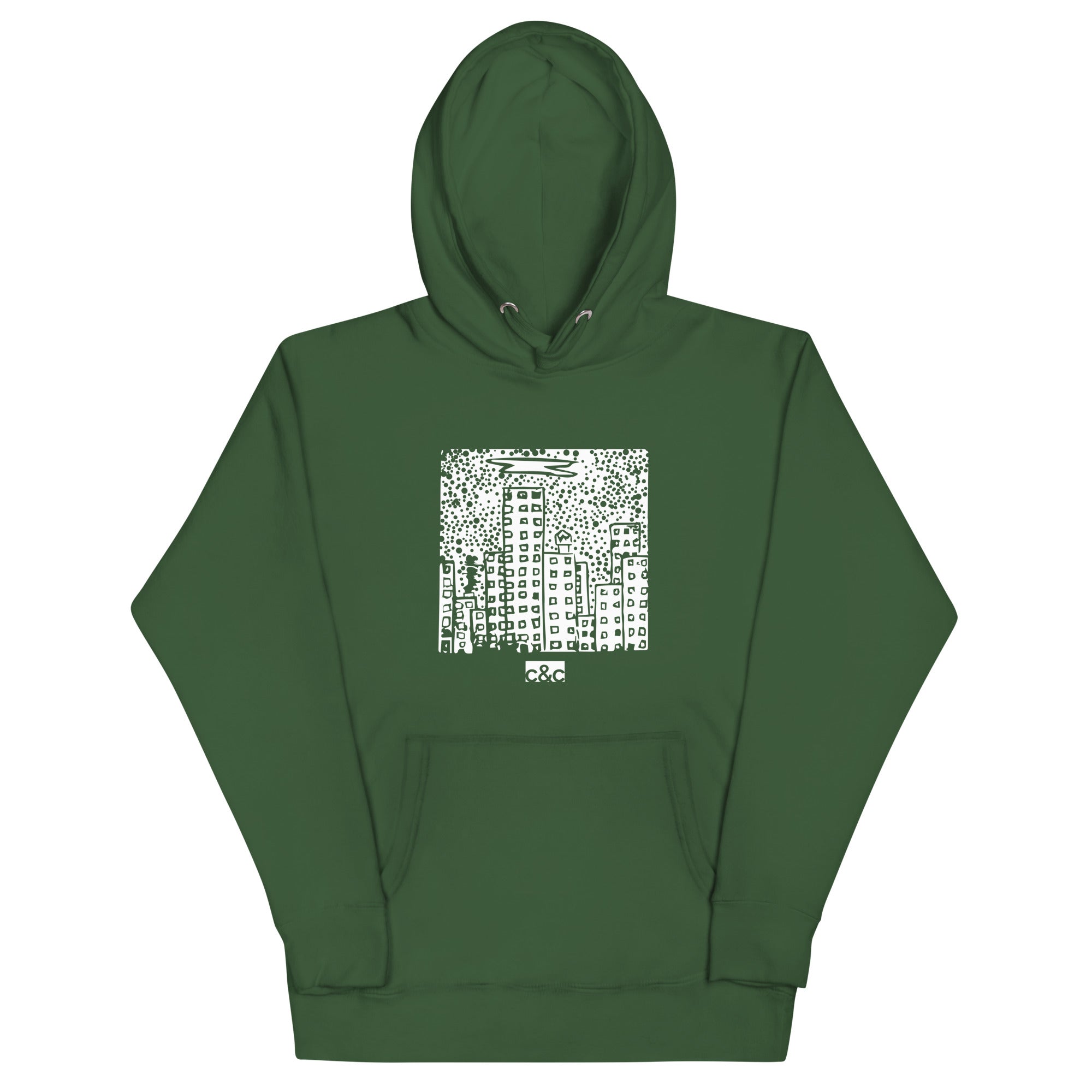 Adult "City" Print Hoodie (Multiple Colors)