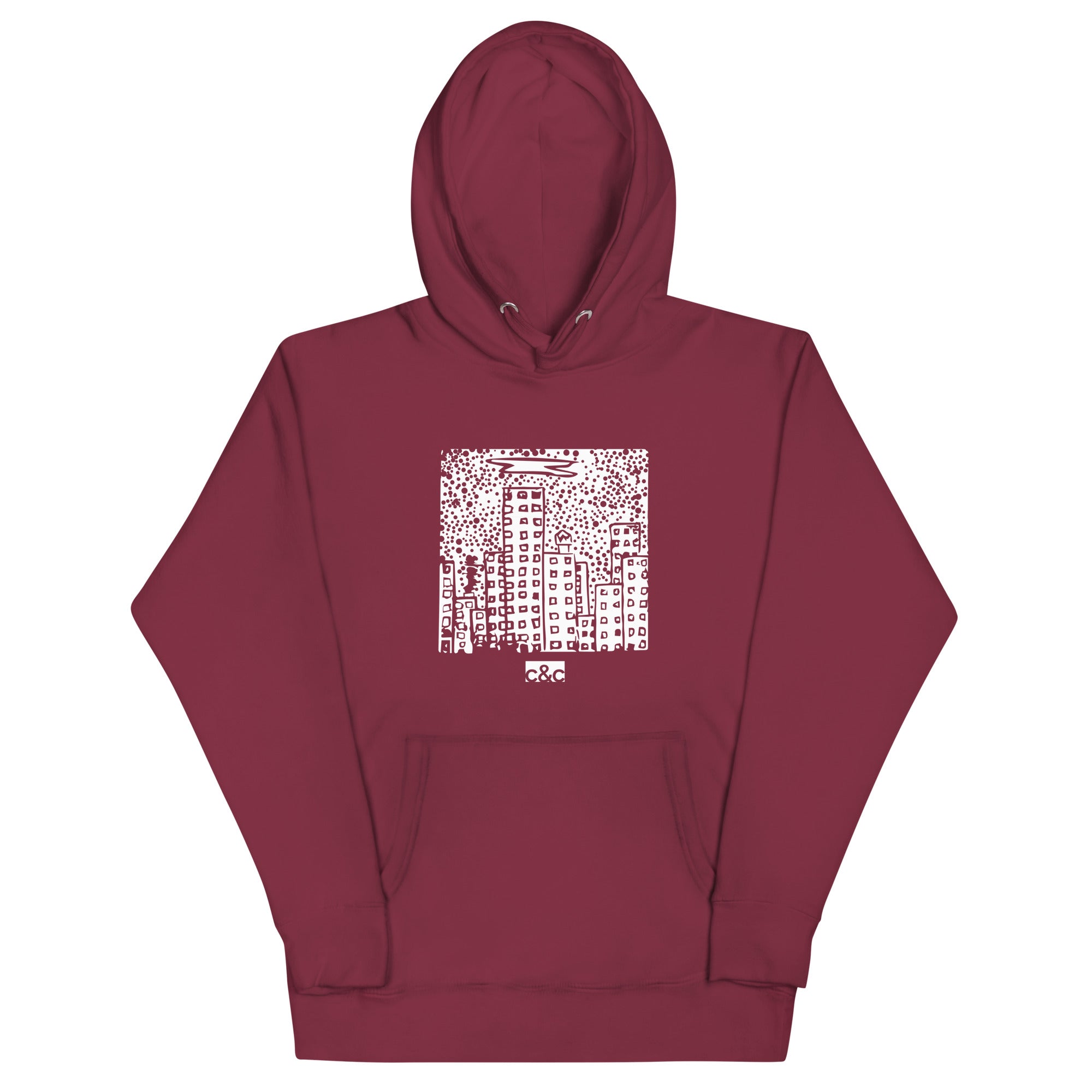 Adult "City" Print Hoodie (Multiple Colors)