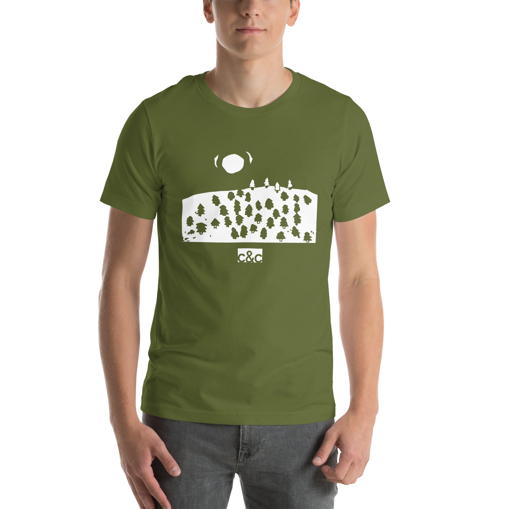 Adult "Forest" Print Tee (Multiple Colors)