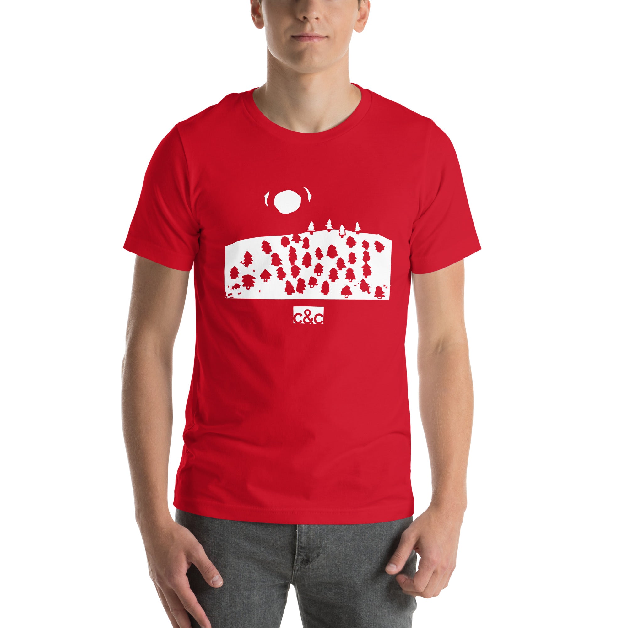 Adult "Forest" Print Tee (Multiple Colors)