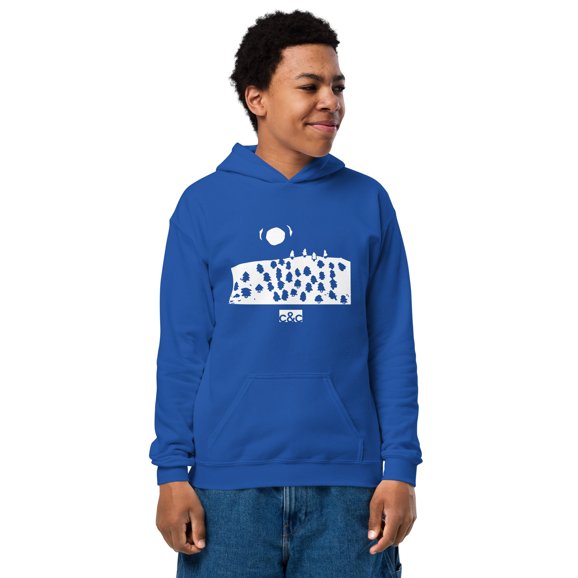 Kids "Forest" Print Hoodie (Multiple Colors)