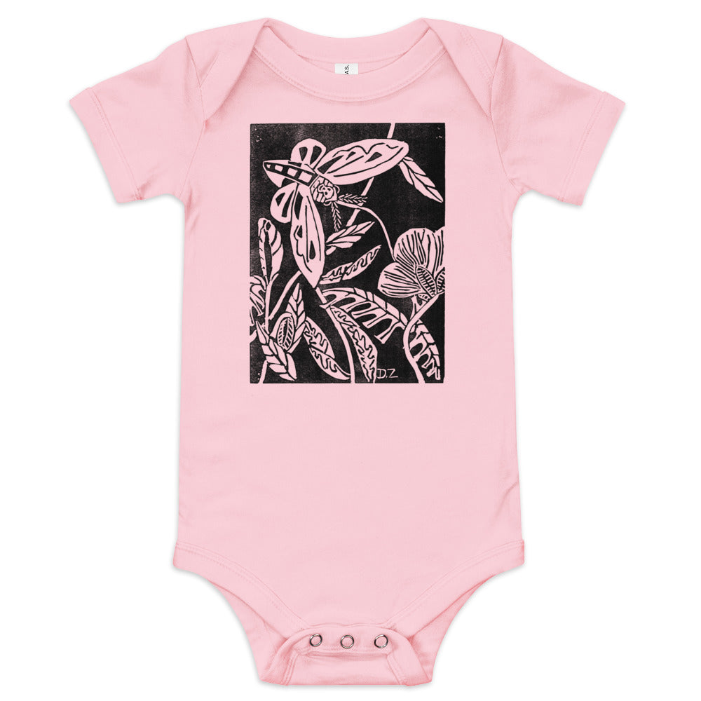 Kids Midnight Garden Block Print Onesie (in multiple colors)