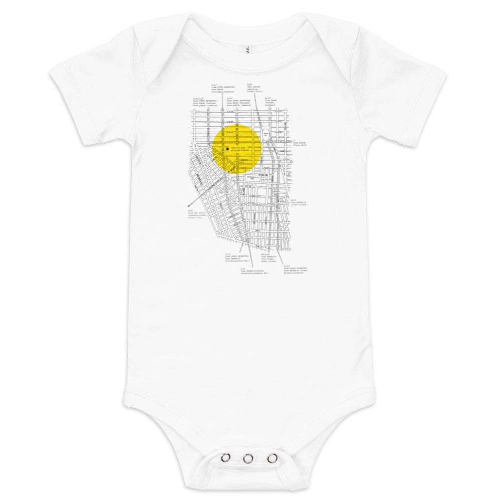 Kids C&C Archival Map Dark Tee (in multiple colors)