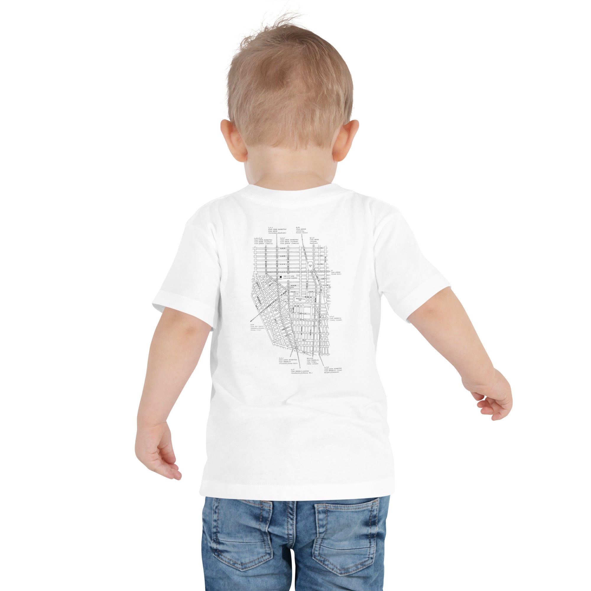 Toddler C&C Archival Map Light Tee (in multiple colors)