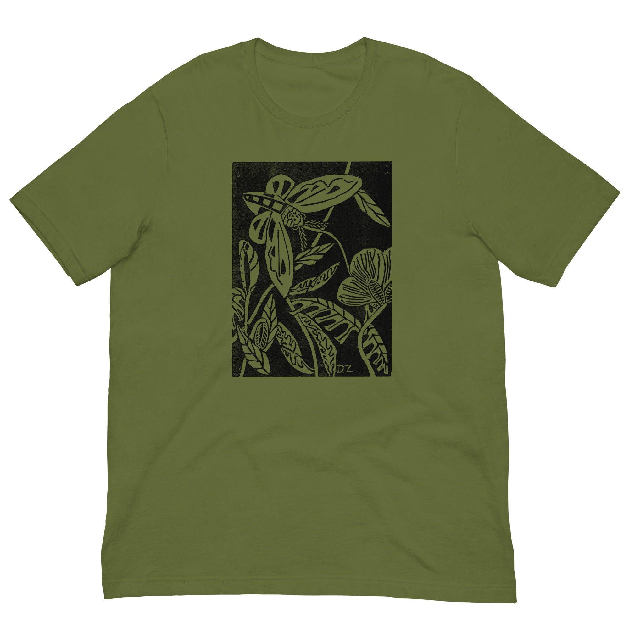 Adult Midnight Garden Block Print Tee (in multiple colors)
