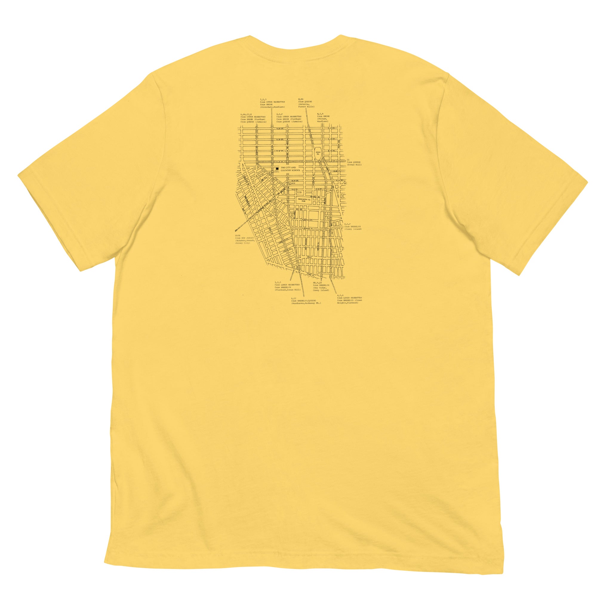 Adult C&C Archival Map Light Tee (in multiple colors)