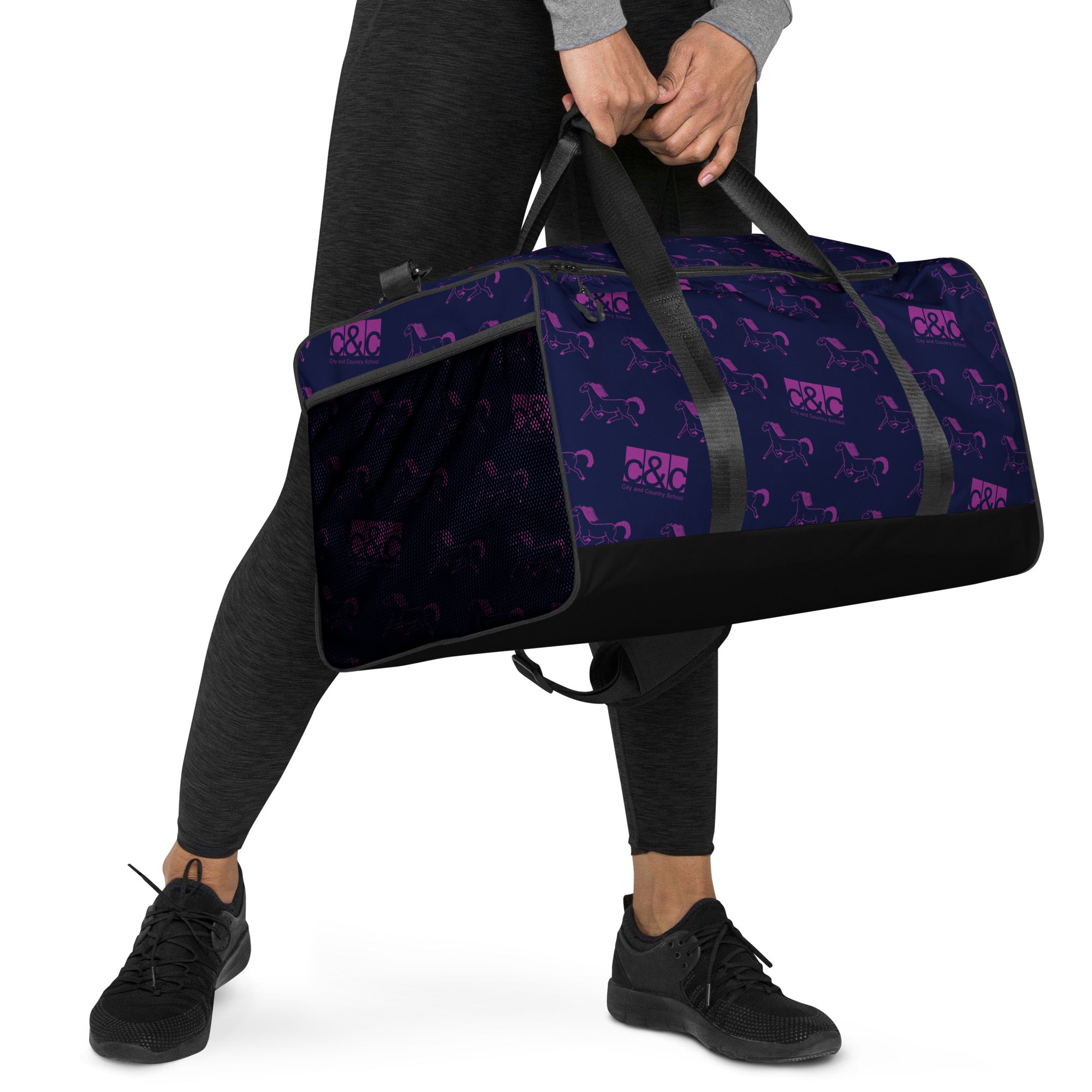 Horse Duffle bag in Violet