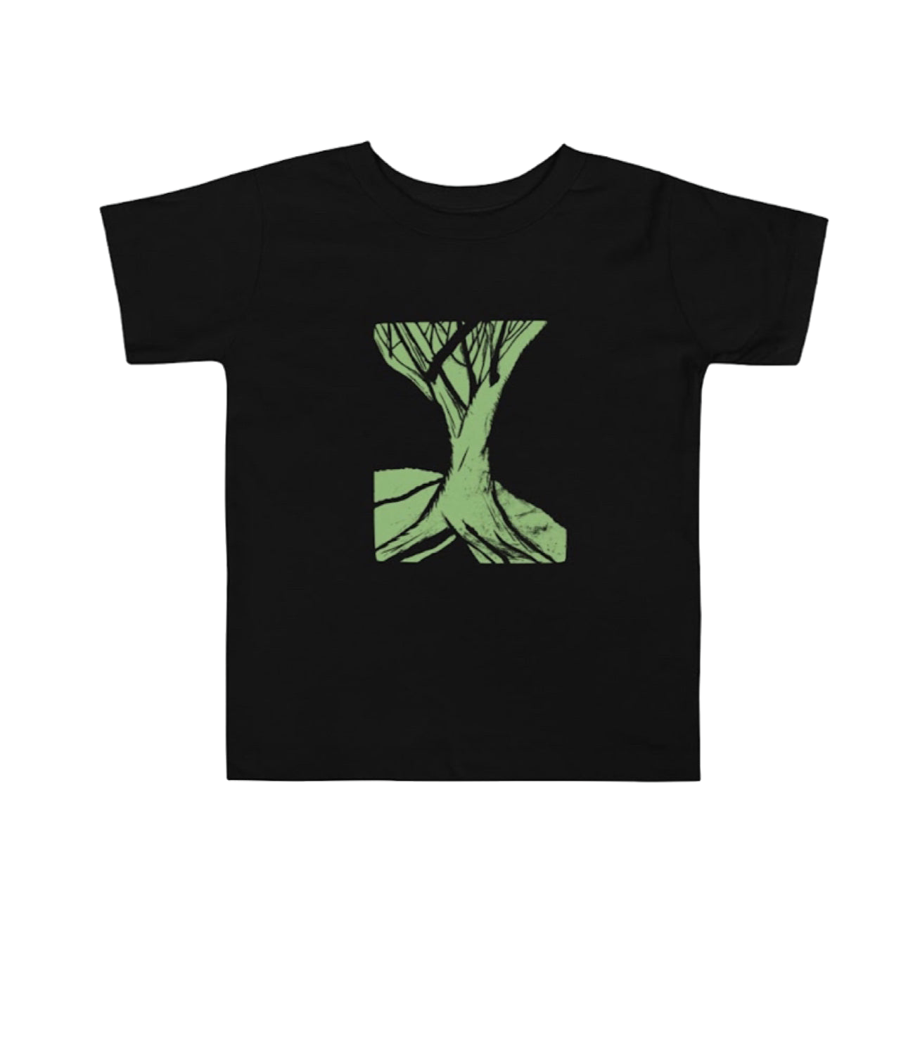 Toddler Black Tree Block Tee