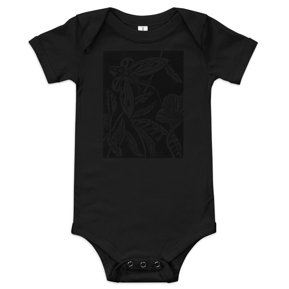 Kids Midnight Garden Block Print Onesie (in multiple colors)