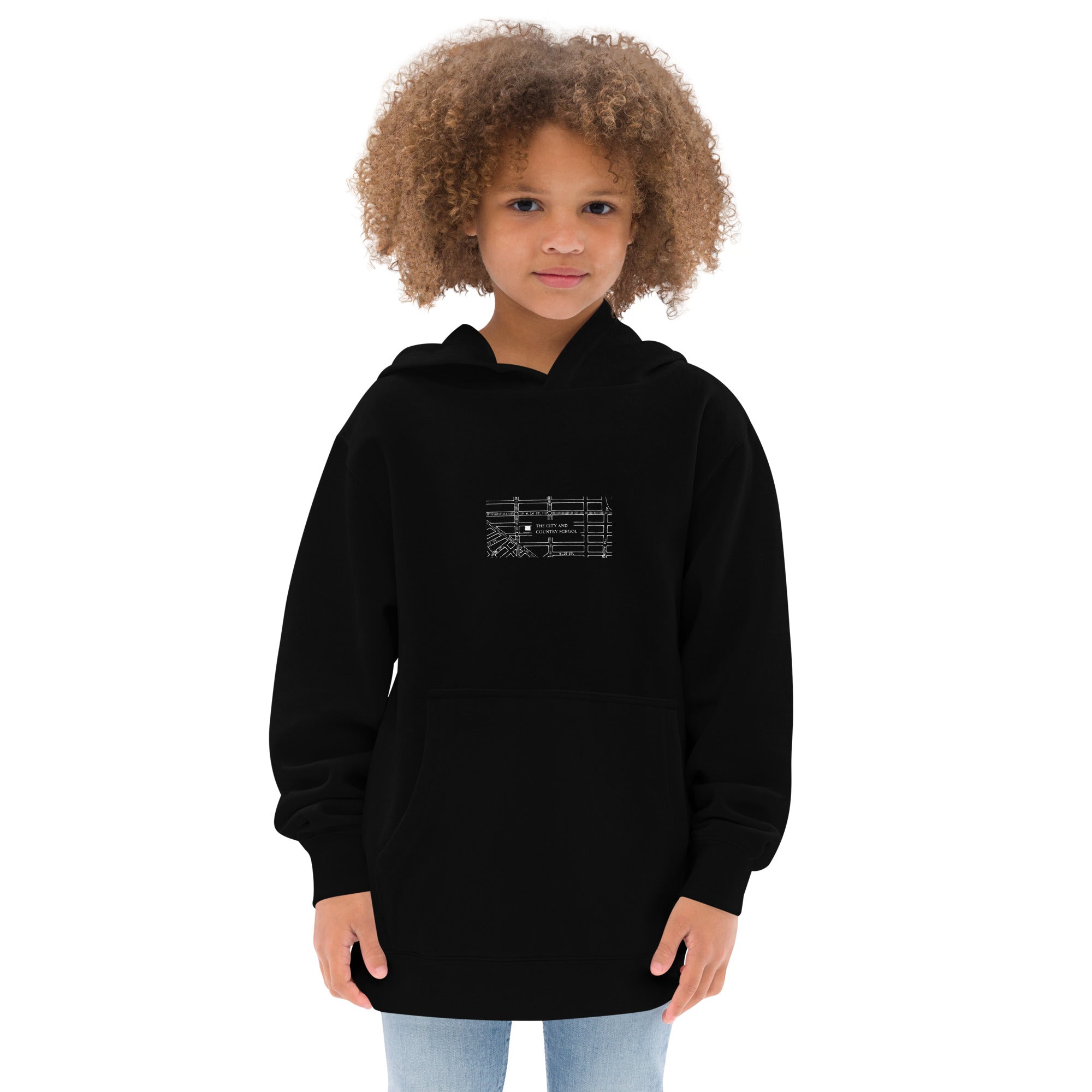 Kids C&C Archival Map Dark Fleece Hoodie (in multiple colors)