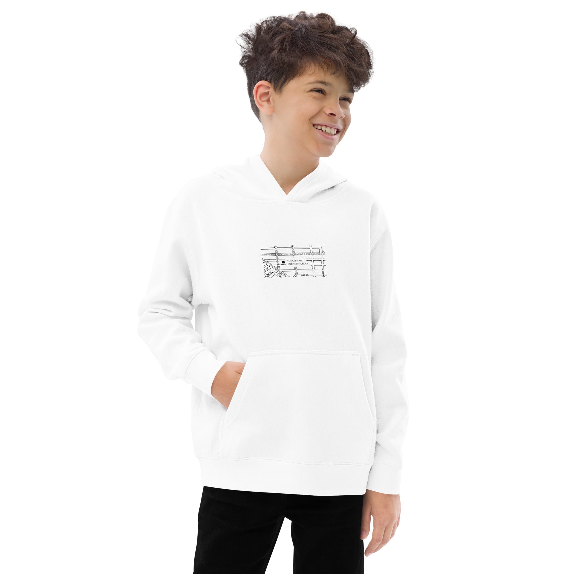 Kids C&C Archival Map Light Fleece Hoodie  (in multiple colors)