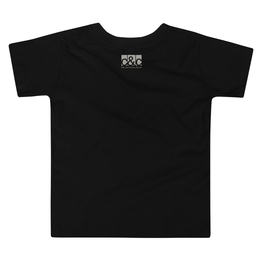 Toddler Black Tree Block Tee