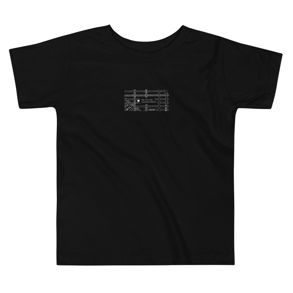 Toddler C&C Archival Map Dark Tee