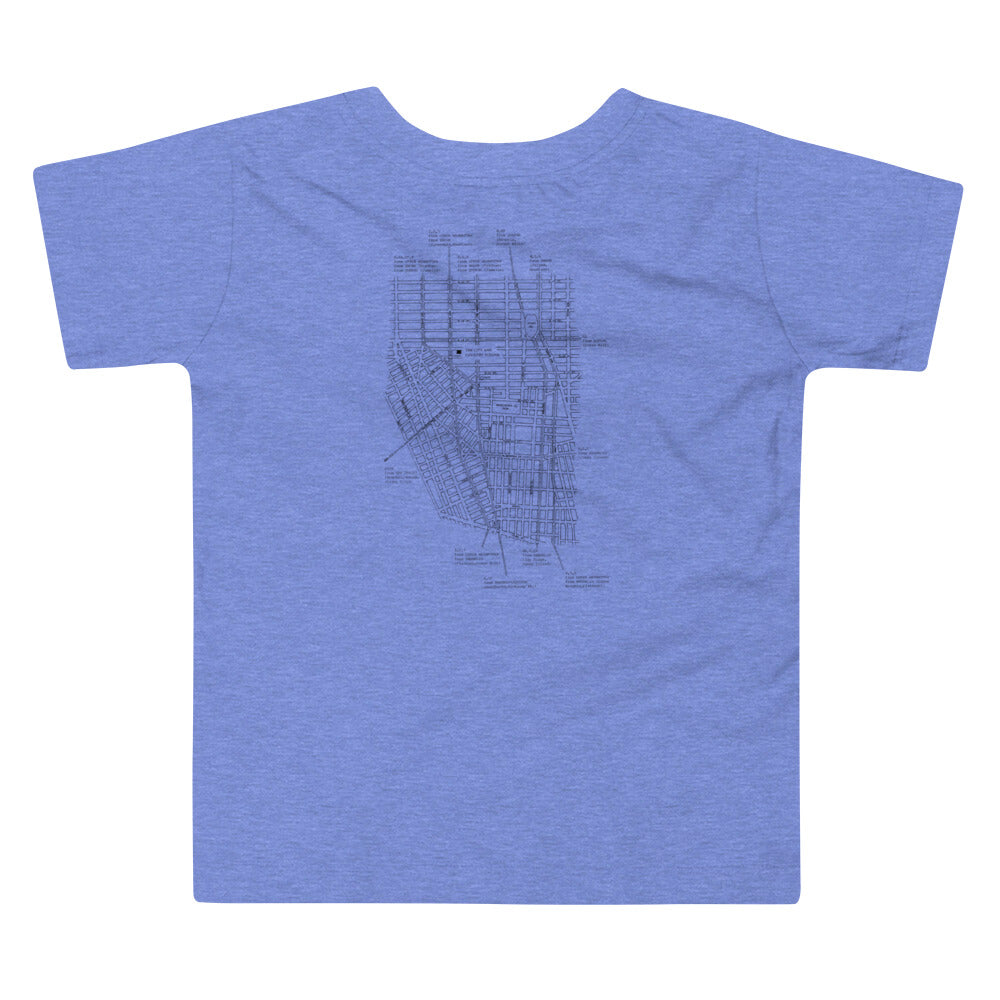 Toddler C&C Archival Map Light Tee (in multiple colors)