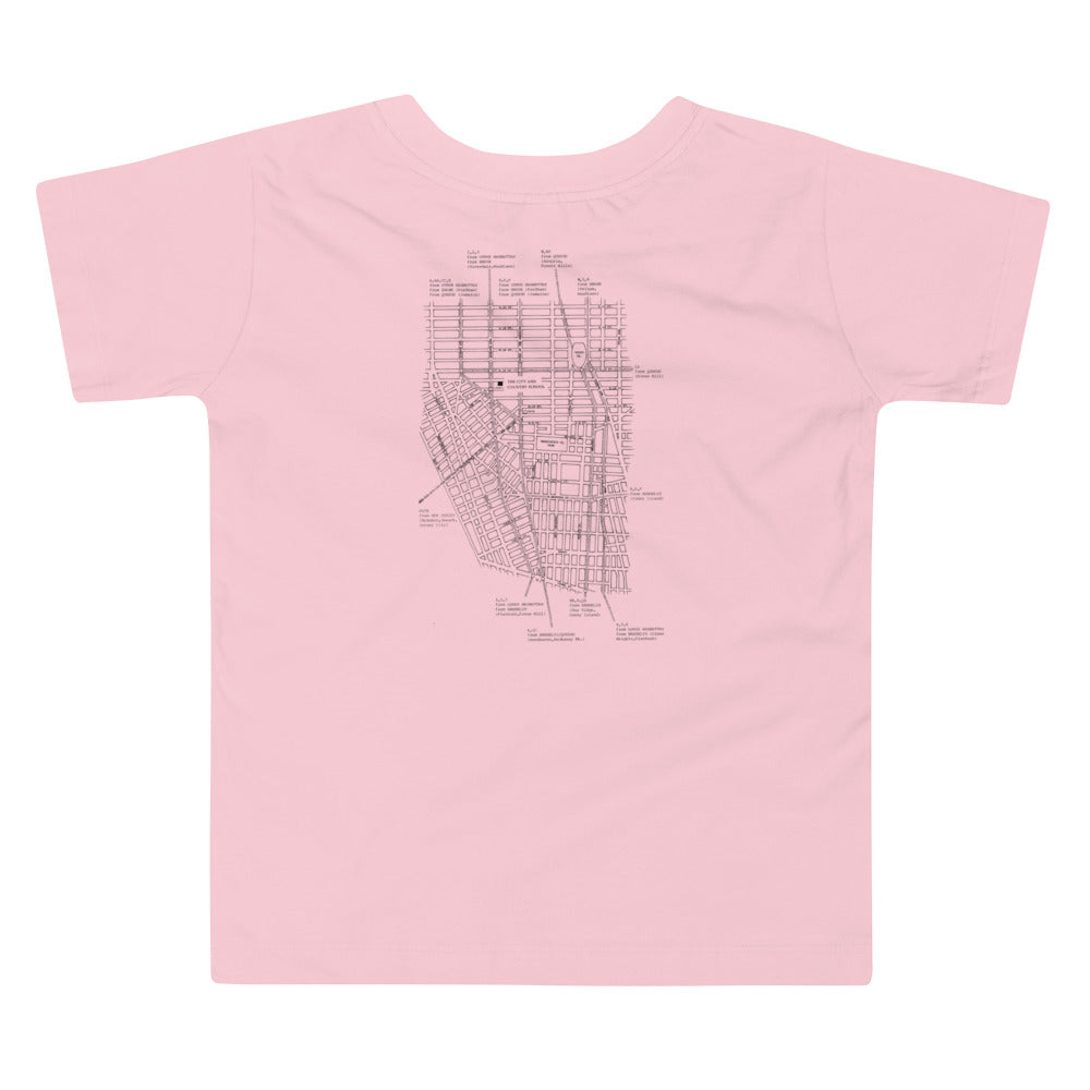 Toddler C&C Archival Map Light Tee (in multiple colors)