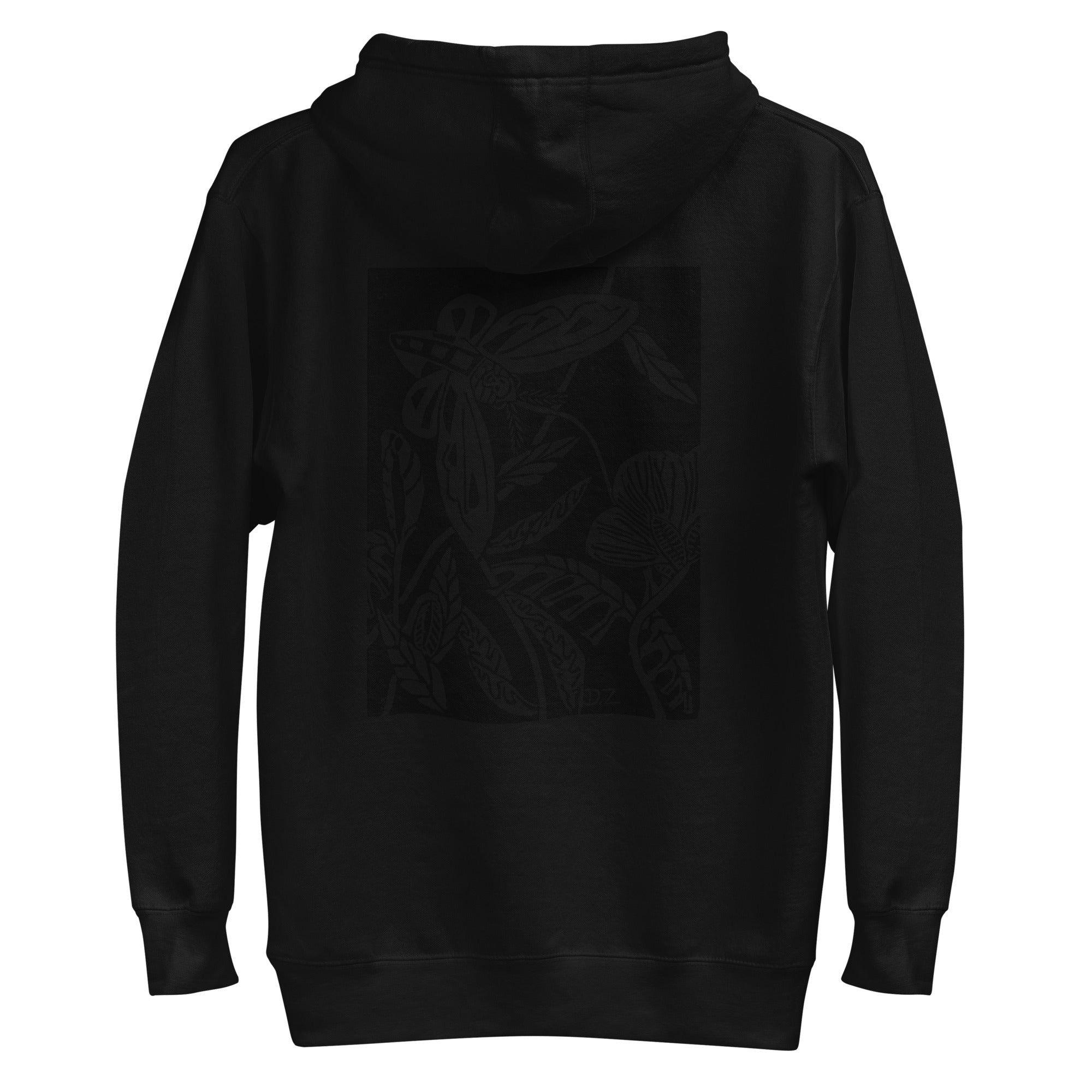 Adult Midnight Garden Block Print Hoodie  (in multiple colors)