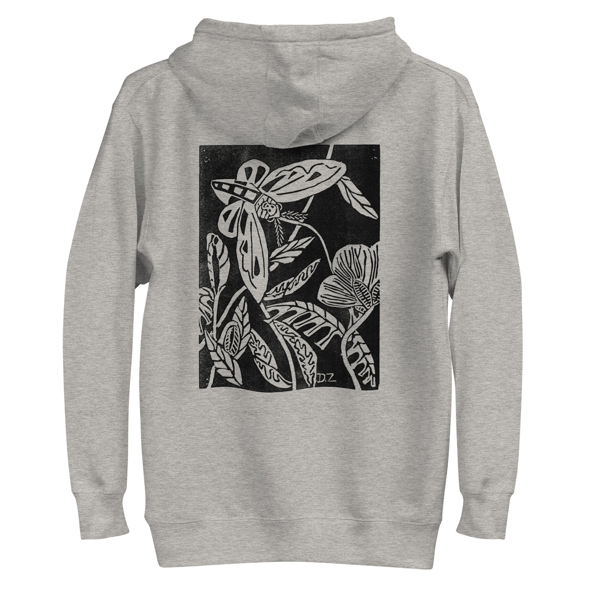 Adult Midnight Garden Block Print Hoodie  (in multiple colors)