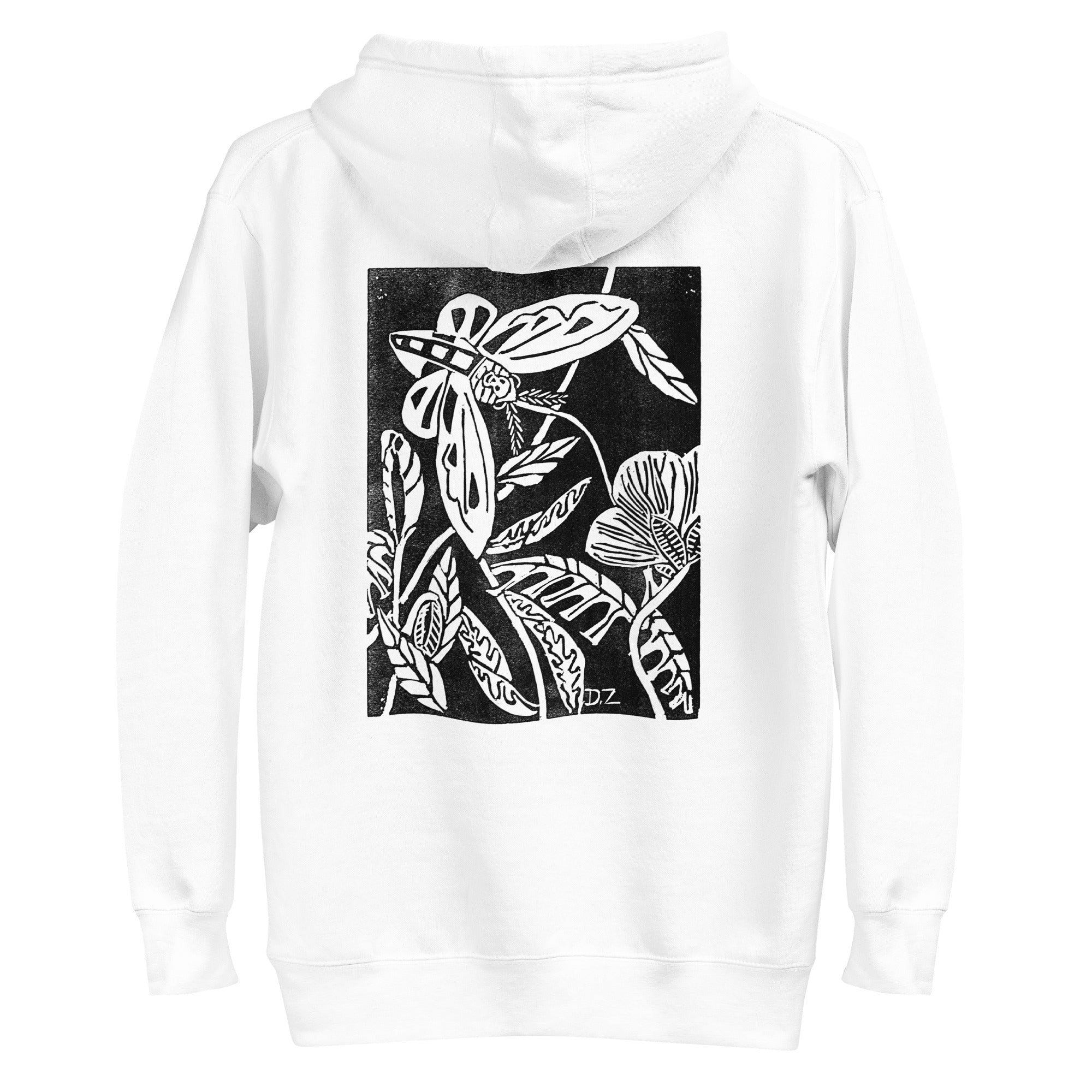 Adult Midnight Garden Block Print Hoodie  (in multiple colors)