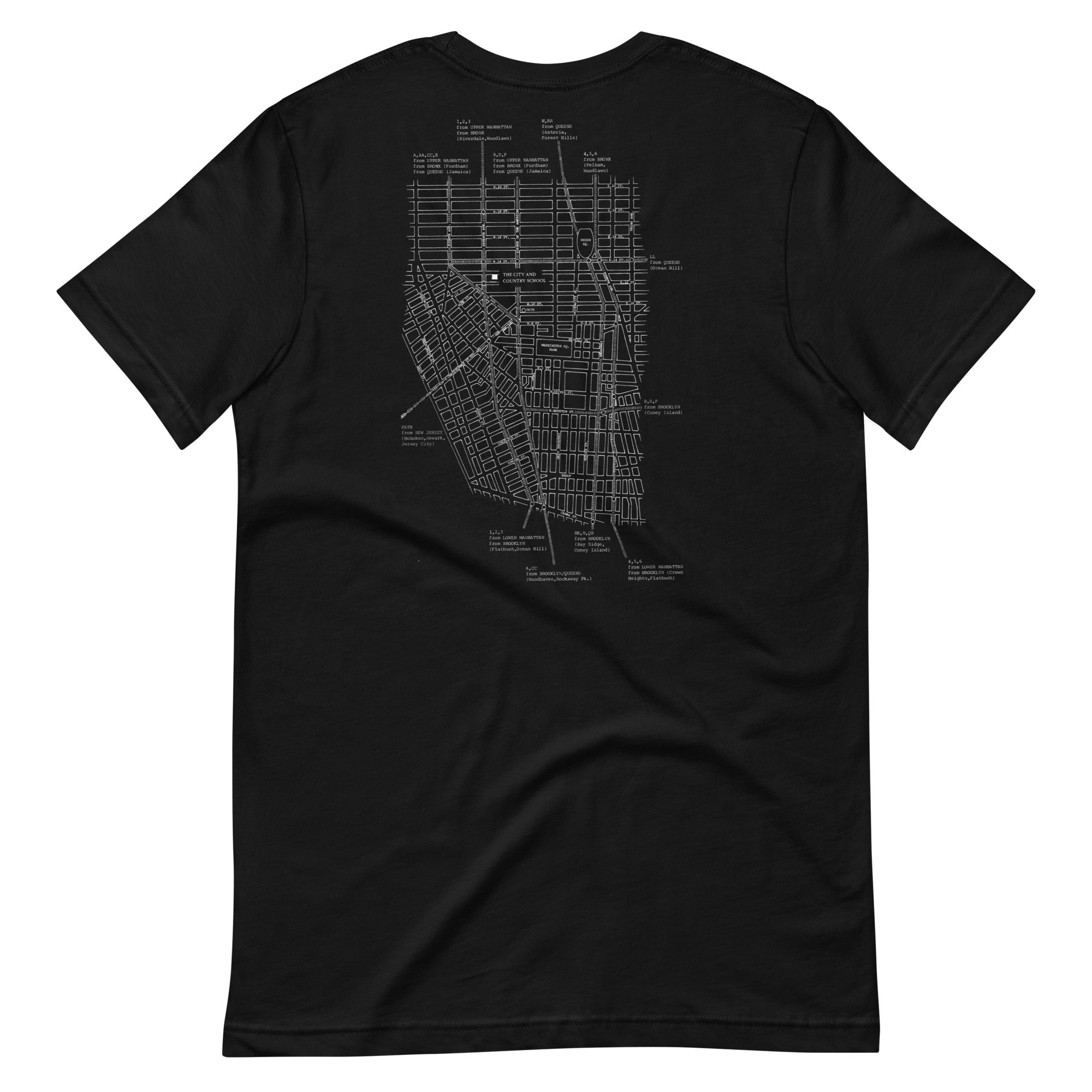 Adult C&C Archival Map Dark Tee (in multiple colors)