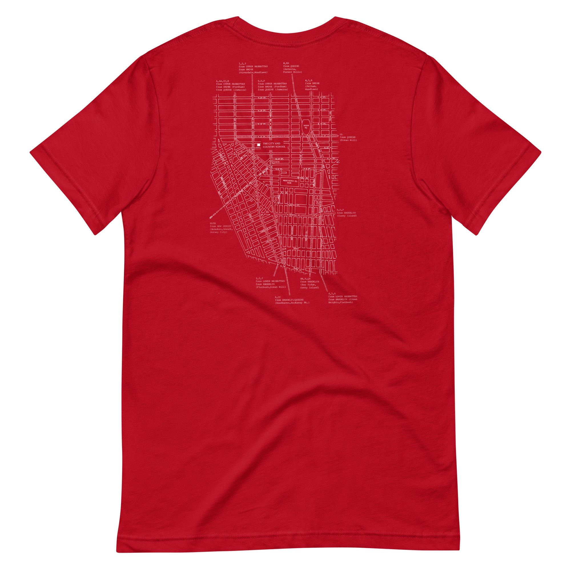 Adult C&C Archival Map Dark Tee (in multiple colors)