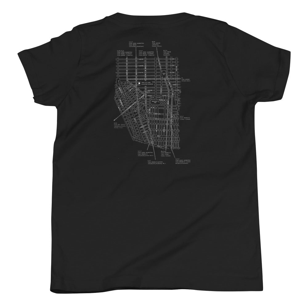 Kids C&C Archival Map Dark Tee