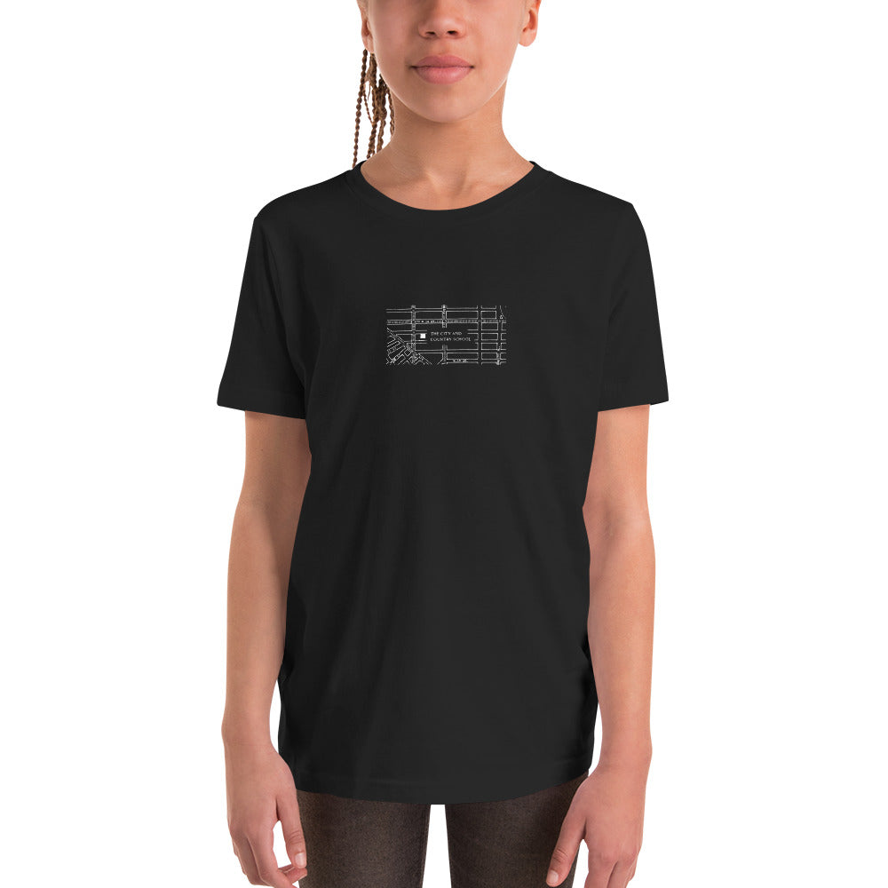 Kids C&C Archival Map Dark Tee