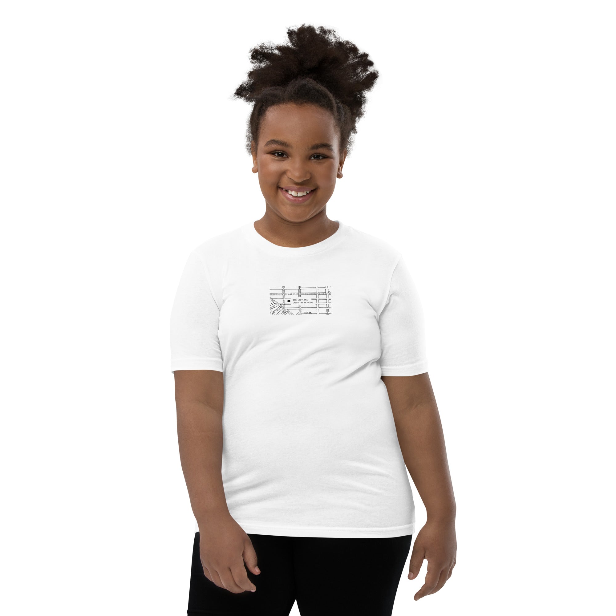 Kids C&C Archival Map Light Tee (gray and white options)